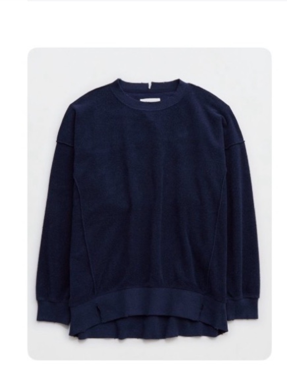 aerie Navy Crewneck Sweater and Aerie Softest Trouser- Classic Cozy Knit set